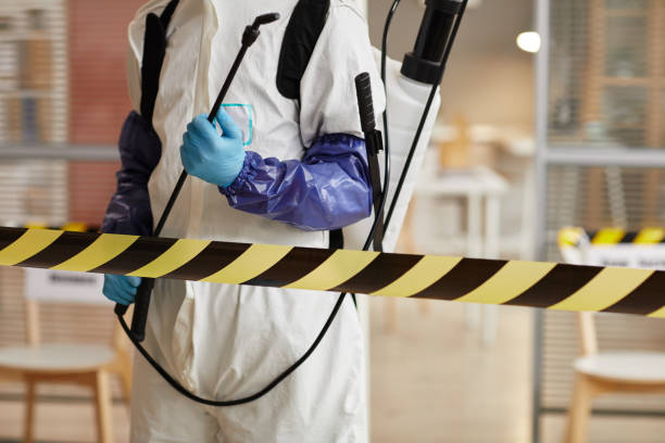 Professional Biohazard technician working in Brookline, MA